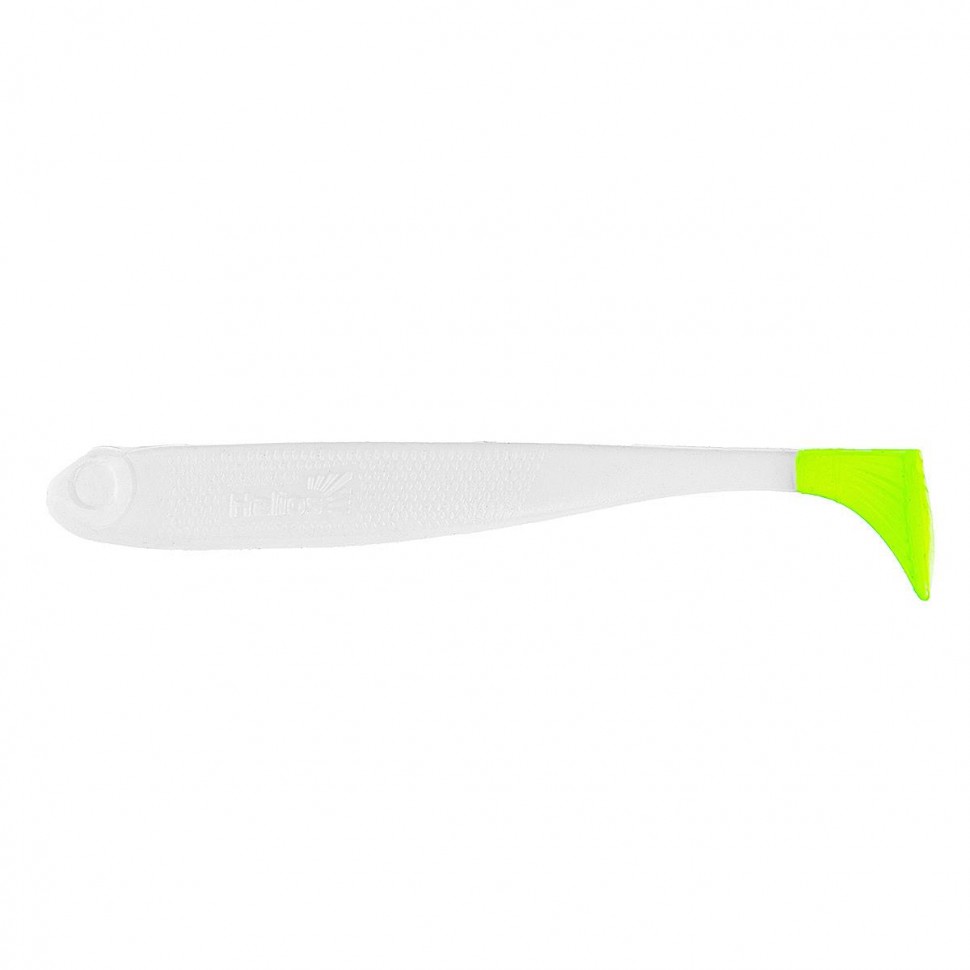 Виброхвост Helios Jumbo 4,95"/12.5 см, цвет White & Green 5 шт HS-7-016 , 